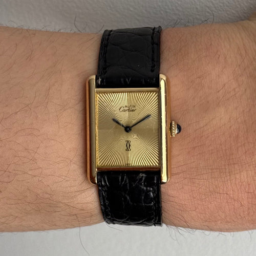 Cartier Tank Must de Cartier Vermeil Sunburst